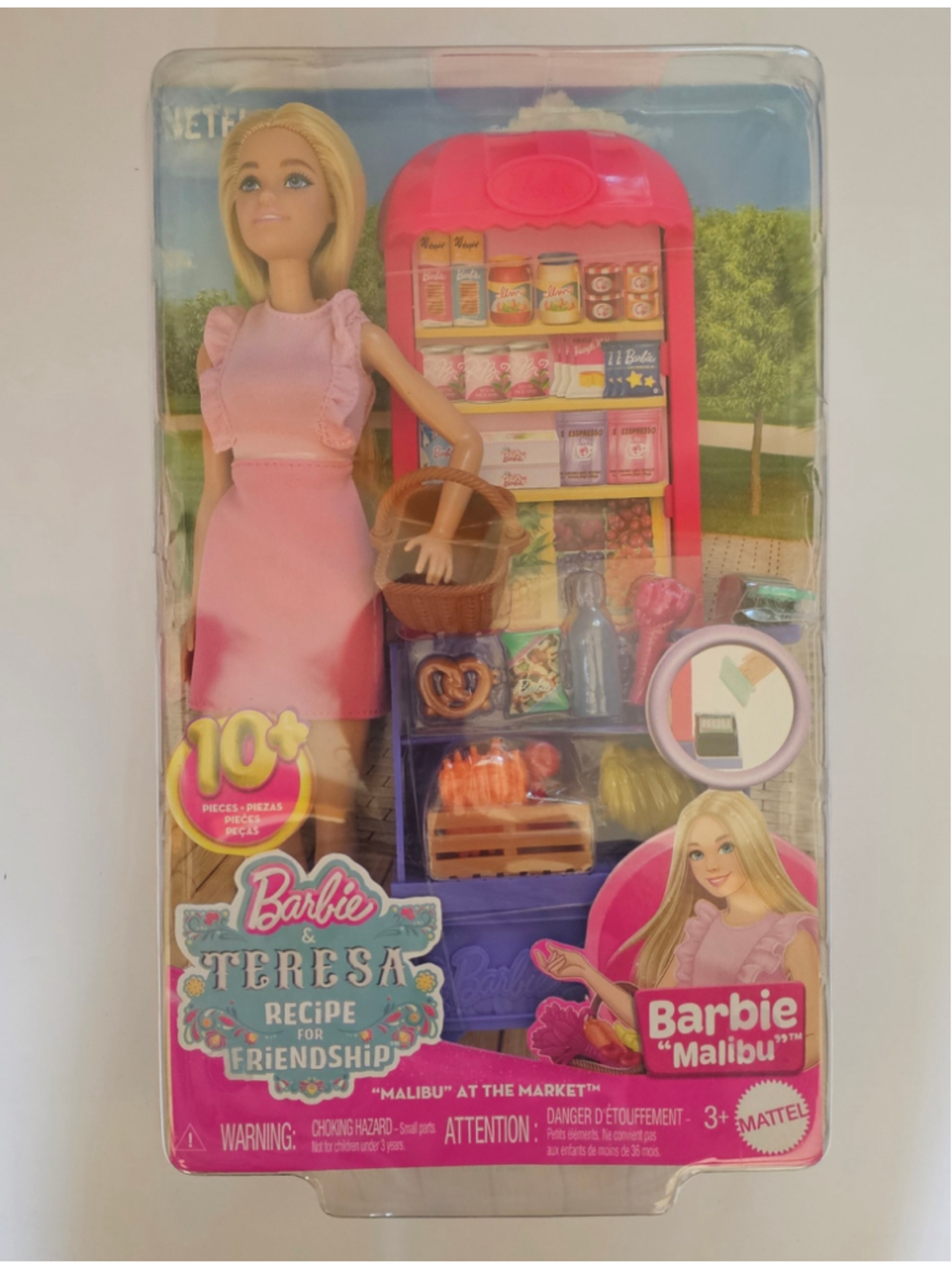 Girls Barbie Malibu At The Market Doll Teresa Playset Pink Purple One Size